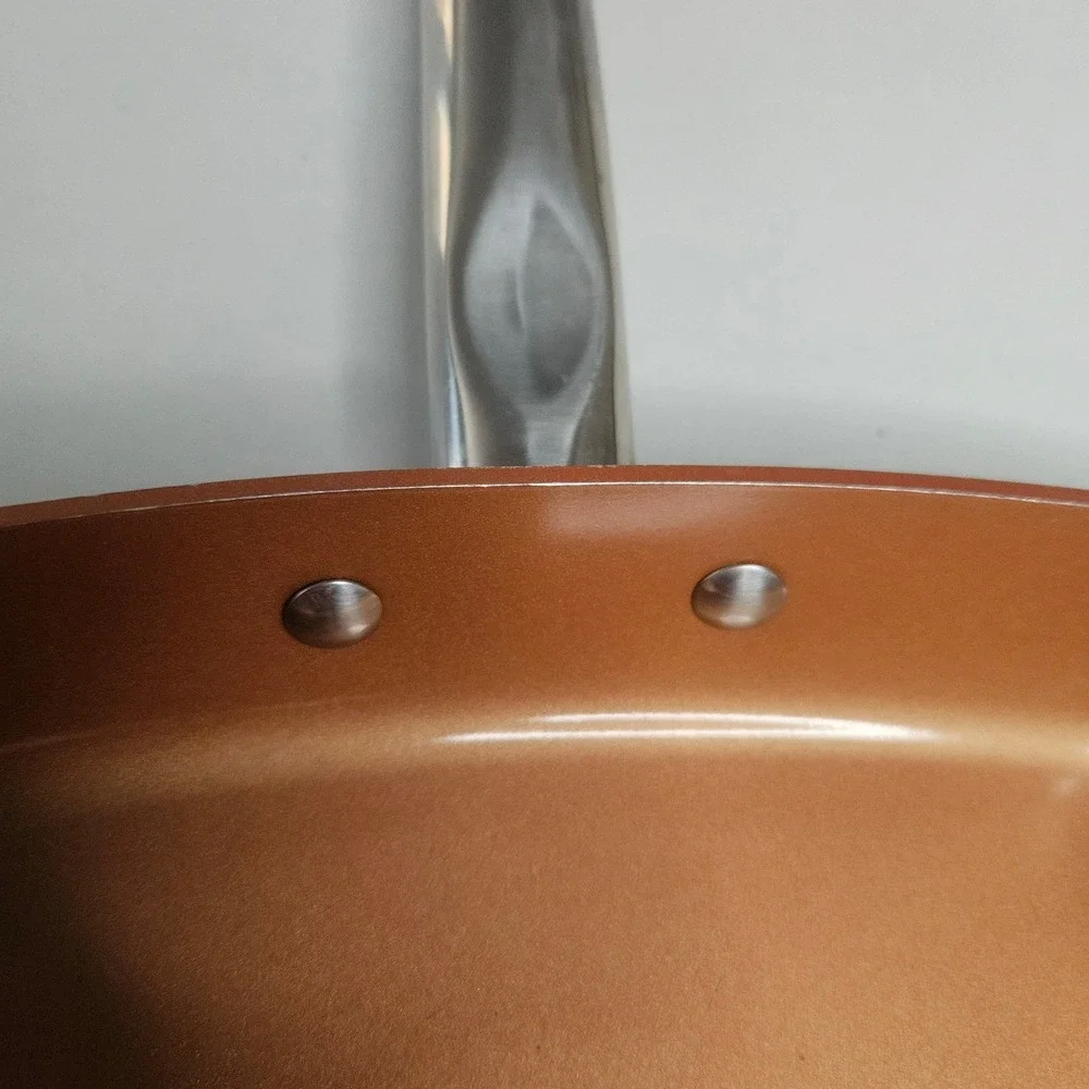 Copper Chef 9.5 Inch Square Frying Pan Non-Stick Ceramic Induction‎ S2 Copper